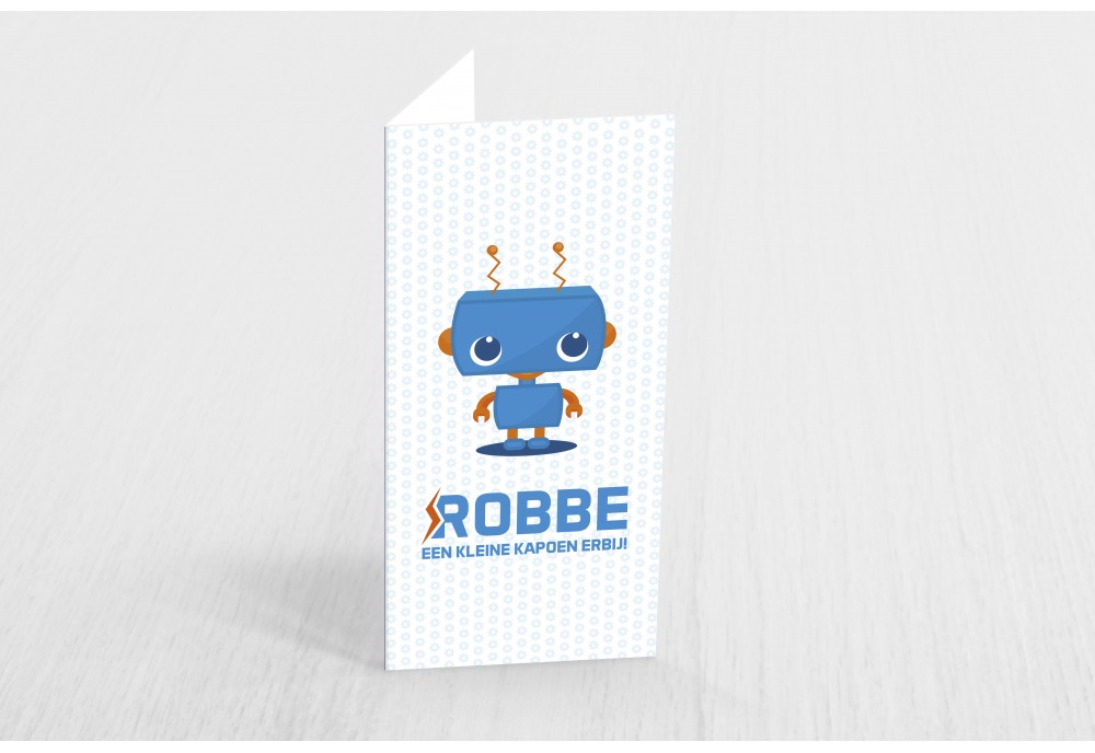 Schattig blauw robotje Schattig blauw robotje